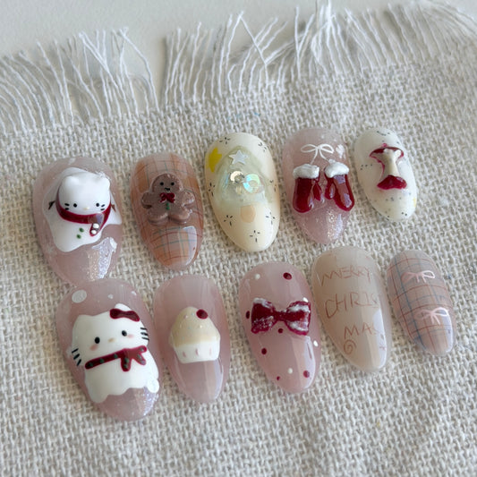 Hello Kitty Frosted Charm