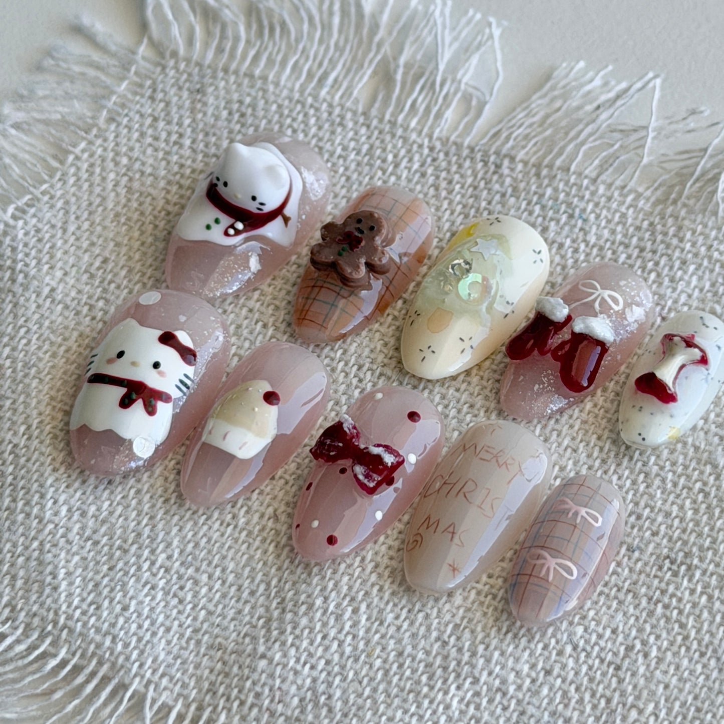 Hello Kitty Frosted Charm