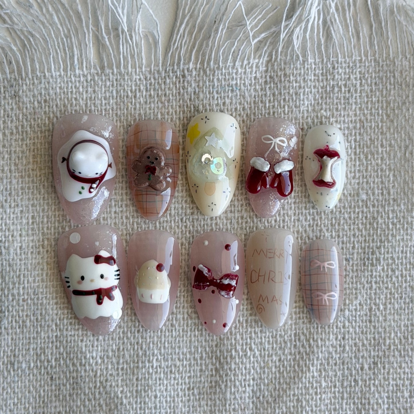 Hello Kitty Frosted Charm