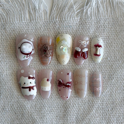 Hello Kitty Frosted Charm